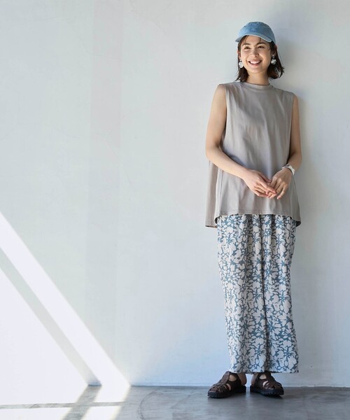 coen(コーエン)の「【RONEL】フラワープリントイージーパンツ(その他パンツ・レディース・グレー/ナチュラル・M/S)」の19枚目の写真