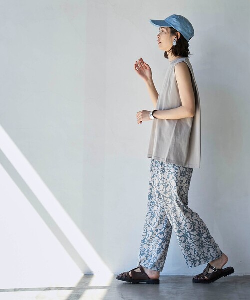 coen(コーエン)の「【RONEL】フラワープリントイージーパンツ(その他パンツ・レディース・グレー/ナチュラル・M/S)」の20枚目の写真