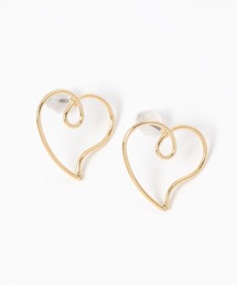 デザインハートピアス
