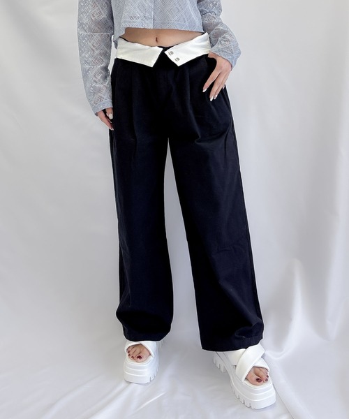 【セール】チノワイドパンツ（チノパンツ）｜ENVYM（アンビー）