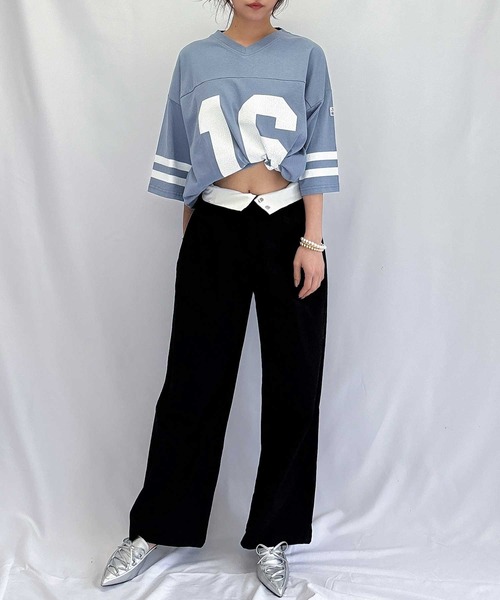 【セール】チノワイドパンツ（チノパンツ）｜ENVYM（アンビー）