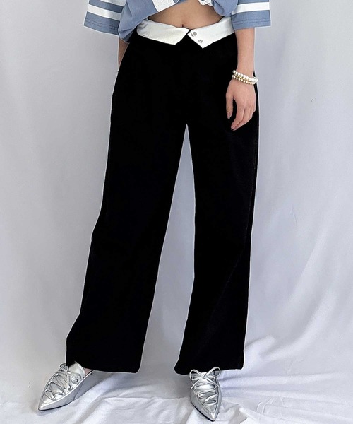 【セール】チノワイドパンツ（チノパンツ）｜ENVYM（アンビー）