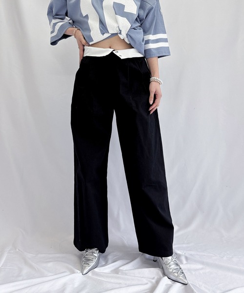 【セール】チノワイドパンツ（チノパンツ）｜ENVYM（アンビー）