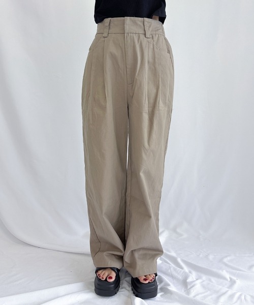 【セール】チノワイドパンツ（チノパンツ）｜ENVYM（アンビー）