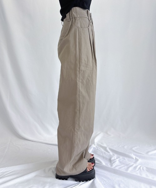 【セール】チノワイドパンツ（チノパンツ）｜ENVYM（アンビー）