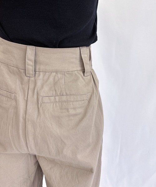 【セール】チノワイドパンツ（チノパンツ）｜ENVYM（アンビー）