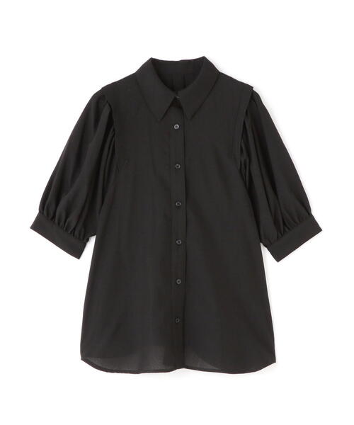 N.（N. Natural Beauty Basic）（エヌエヌナチュラルビューティーベーシック）の「【WEB限定】◆◇ポプリンボリュームスリーブブラウス（シャツ/ブラウス・レディース・ブルー/ブラック/パープル・MEDIUM）」の21枚目の写真