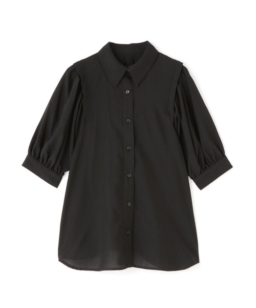 N.（N. Natural Beauty Basic）（エヌエヌナチュラルビューティーベーシック）の「【WEB限定】◆◇ポプリンボリュームスリーブブラウス（シャツ/ブラウス・レディース・ブルー/ブラック/パープル・MEDIUM）」の7枚目の写真