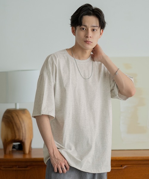SIDEWAY STANCE(サイドウェイスタンス)の「【SIDEWAY STANCE】無地 半袖Tシャツ(Tシャツ/カットソー・メンズ・オートミール/パープル/ブラック/カーキ/ホワイト/ダークブルー/レッド/アッシュ・SMALL/MEDIUM/LARGE/X-LARGE)」の5枚目の写真