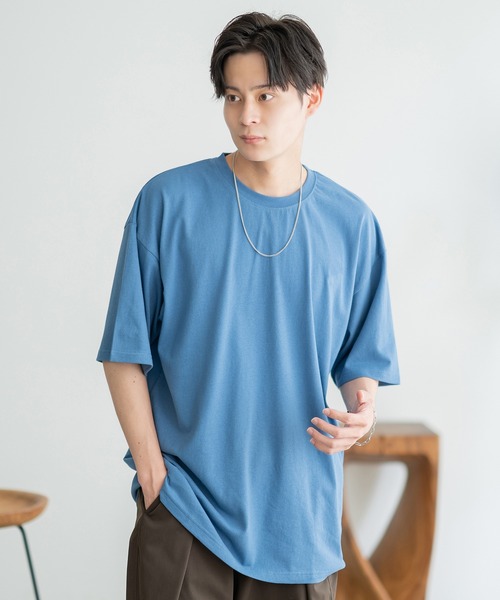 SIDEWAY STANCE(サイドウェイスタンス)の「【SIDEWAY STANCE】無地 半袖Tシャツ(Tシャツ/カットソー・メンズ・オートミール/パープル/ブラック/カーキ/ホワイト/ダークブルー/レッド/アッシュ・SMALL/MEDIUM/LARGE/X-LARGE)」の7枚目の写真