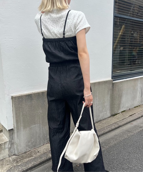 Amiur（エミレ）の「flower pattern waffle t shirt / フラワーパターンワッフルtシャツ（Tシャツ/カットソー・レディース・ホワイト/クリーム・FREE）」の3枚目の写真