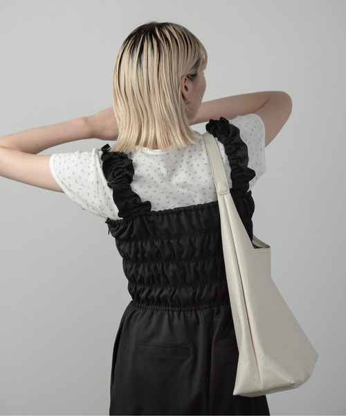 Amiur（エミレ）の「flower pattern waffle t shirt / フラワーパターンワッフルtシャツ（Tシャツ/カットソー・レディース・ホワイト/クリーム・FREE）」の12枚目の写真