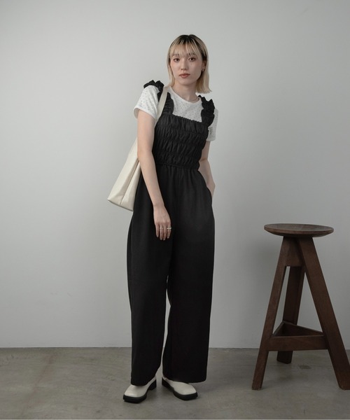 Amiur（エミレ）の「flower pattern waffle t shirt / フラワーパターンワッフルtシャツ（Tシャツ/カットソー・レディース・ホワイト/クリーム・FREE）」の13枚目の写真