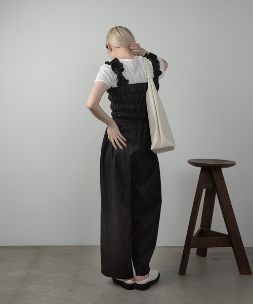 Amiur（エミレ）の「flower pattern waffle t shirt / フラワーパターンワッフルtシャツ（Tシャツ/カットソー・レディース・ホワイト/クリーム・FREE）」の14枚目の写真