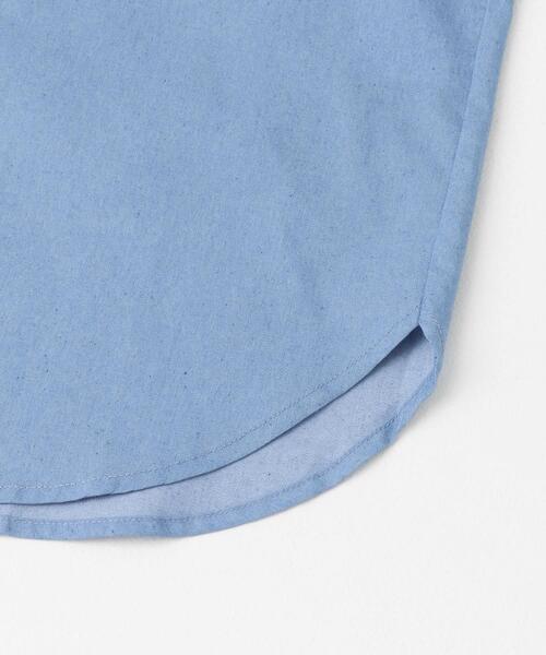 ITEMS URBANRESEARCH（アイテムズ アーバンリサーチ）の「TCインディゴ レギュラーカラー半袖シャツ（シャツ/ブラウス・メンズ・ライトブルー/ネイビー/ブルー・LARGE/MEDIUM）」の5枚目の写真