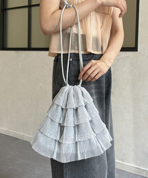 ラメシアーフリル巾着バッグ