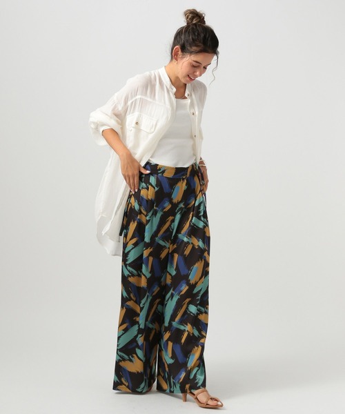 BAYFLOW（ベイフロー）の「[透け感が涼しげ]シアースラブロングシャツ（シャツ/ブラウス・レディース・チャコール/オフホワイト/ブルーグリーン・FREE）」の21枚目の写真