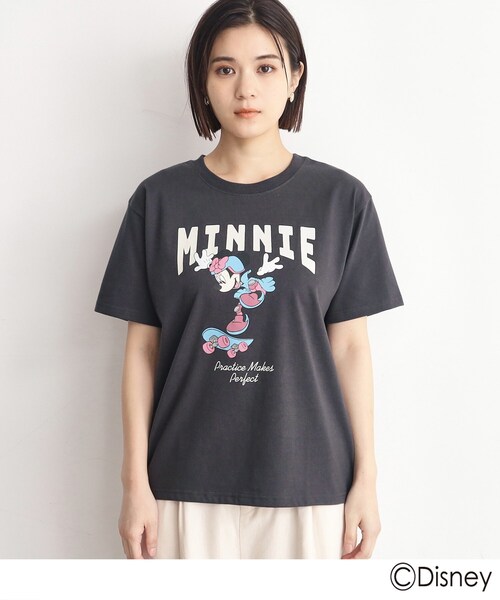 Disney(ディズニー)の「◆【ミッキーマウス&ミニーマウス】みんなでお揃い_Tシャツ(Tシャツ/カットソー・レディース・アイボリー系/チャコール・12/13)」の15枚目の写真