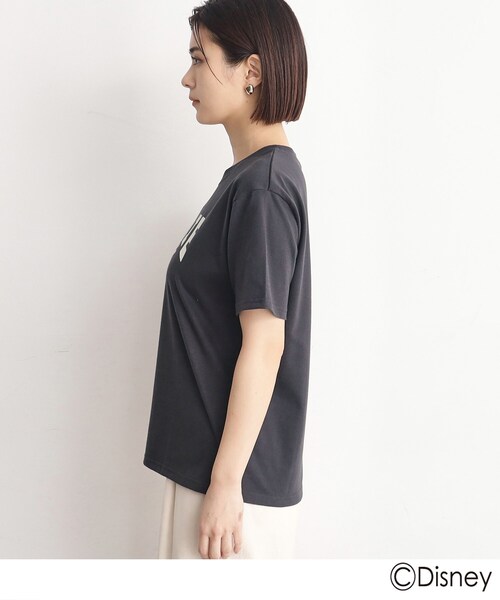 Disney(ディズニー)の「◆【ミッキーマウス&ミニーマウス】みんなでお揃い_Tシャツ(Tシャツ/カットソー・レディース・アイボリー系/チャコール・12/13)」の14枚目の写真