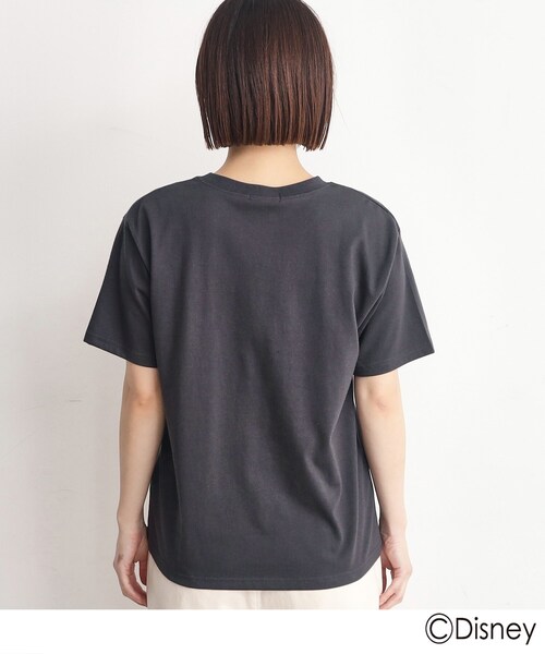 Disney(ディズニー)の「◆【ミッキーマウス&ミニーマウス】みんなでお揃い_Tシャツ(Tシャツ/カットソー・レディース・アイボリー系/チャコール・12/13)」の13枚目の写真