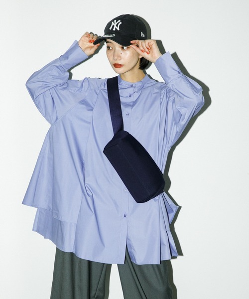 KBF(ケイビーエフ)の「ヘムタックミニシャツワンピース(ワンピース・レディース・ブルー系その他/オフホワイト/チャコールグレー・ONE)」の18枚目の写真