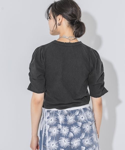 JEANASIS(ジーナシス)の「パワショルブリーチプルオーバーSS/137568(Tシャツ/カットソー・レディース・オフホワイト/ブラック/グレー・FREE)」の14枚目の写真