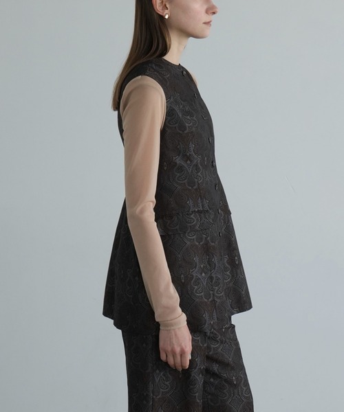 【新品】CLANE クラネ CONSTRUCTIVE LONG TOPS クラネ CLANE CONSTRUCTIVE LONG TOPS （IVORY） - ファッション