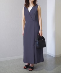 1chaku.（イッチャク）の「Vネックロングワンピース（ワンピース）」