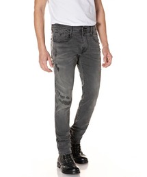 REPLAY | 10 OZ HYPERFLEX BLACK OD BLACK STR.DENIM(デニムパンツ)