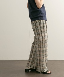 KBF | フロントタックシアーチェックパンツ(その他パンツ)