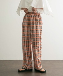 KBF | フロントタックシアーチェックパンツ(その他パンツ)