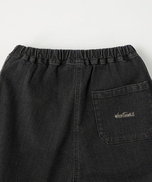 WILD THINGS（ワイルドシングス）の「【別注】＜WILD THINGS＞デニムバルーンパンツ / キッズ 140cm-160cm（デニムパンツ・キッズ・コバルトブルー/ブラック・M(140-150cm)/L(160cm)）」の6枚目の写真