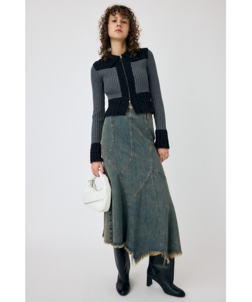 MOUSSY（マウジー）の「MIX PATTERN ZIP UP POLO CD