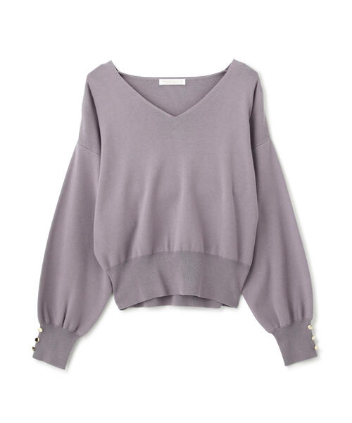 PROPORTION BODY DRESSING（プロポーションボディドレッシング）の「Ｖネックドルマン総針ニット / 1214270902（ニット/セーター・レディース・グレー/オフホワイト/ブルー・SMALL/MEDIUM）」の13枚目の写真