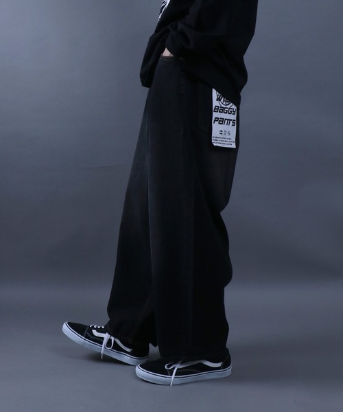 ANPAS（アンパス）の「Wide Tapered Color Denim Pants/ワイドテーパード カラーデニム パンツ ストリート スケーター（デニムパンツ・メンズ・パープル/ブラウン/グリーン/ブラック・M/L）」の8枚目の写真