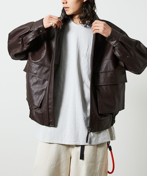 【最終値下げ】FREAK'S STORE フリークスストア　レザージャケット セール】FREAK'S STORE/フリークスストア フェイクレザー