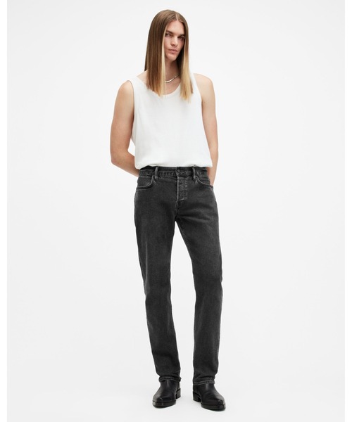 ALLSAINTS(オールセインツ)の「IGGY SLIM FIT STRETCH DENIM JEANS | IGGY スリム フィット ストレッチ デニム ジーンズ(デニムパンツ・メンズ・ブラック・33/30/32/30/31/30/30/30/28/30/34/30)」の3枚目の写真