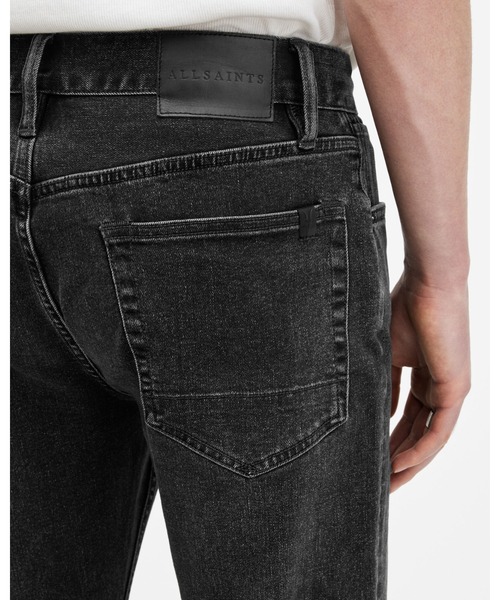 ALLSAINTS(オールセインツ)の「IGGY SLIM FIT STRETCH DENIM JEANS | IGGY スリム フィット ストレッチ デニム ジーンズ(デニムパンツ・メンズ・ブラック・33/30/32/30/31/30/30/30/28/30/34/30)」の7枚目の写真