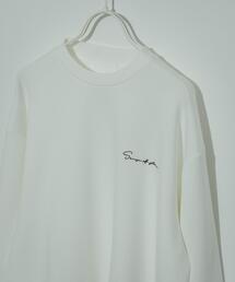 『ユニセックス』シシュウダンボールポンチロングスリーブ Tシャツ