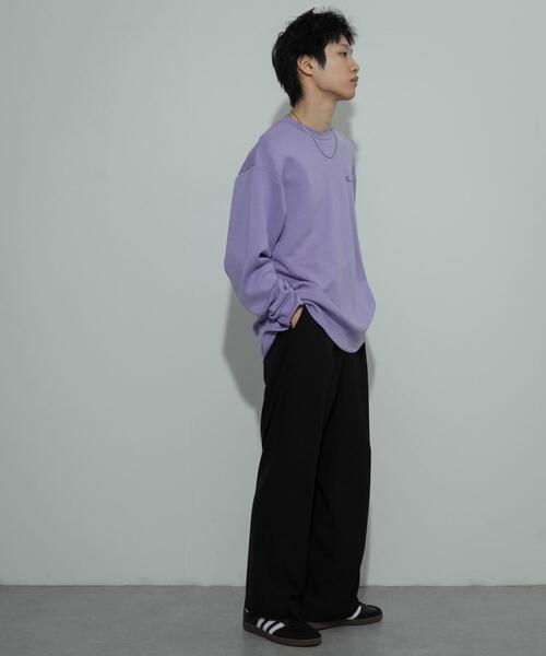 SENSE OF PLACE by URBAN RESEARCH（センスオブプレイスバイアーバンリサーチ）の「『ユニセックス』シシュウダンボールポンチロングスリーブ Tシャツ（Tシャツ/カットソー・メンズ・ブラック/ライトベージュ/グリーン系その他/ホワイト/グリーン・MEDIUM/LARGE）」の10枚目の写真