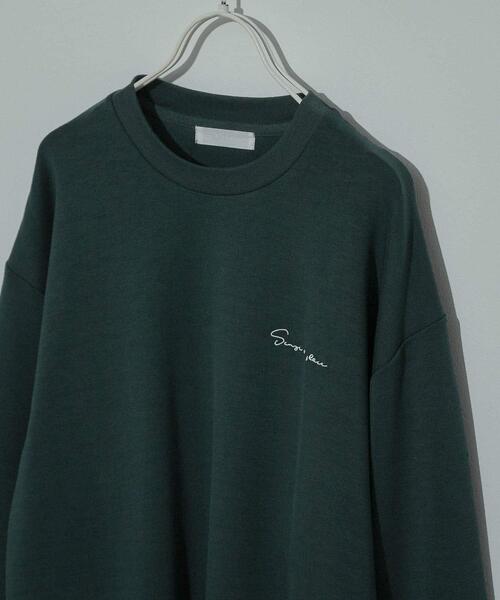 SENSE OF PLACE by URBAN RESEARCH（センスオブプレイスバイアーバンリサーチ）の「『ユニセックス』シシュウダンボールポンチロングスリーブ Tシャツ（Tシャツ/カットソー・メンズ・ブラック/ライトベージュ/グリーン系その他/ホワイト/グリーン・MEDIUM/LARGE）」の19枚目の写真