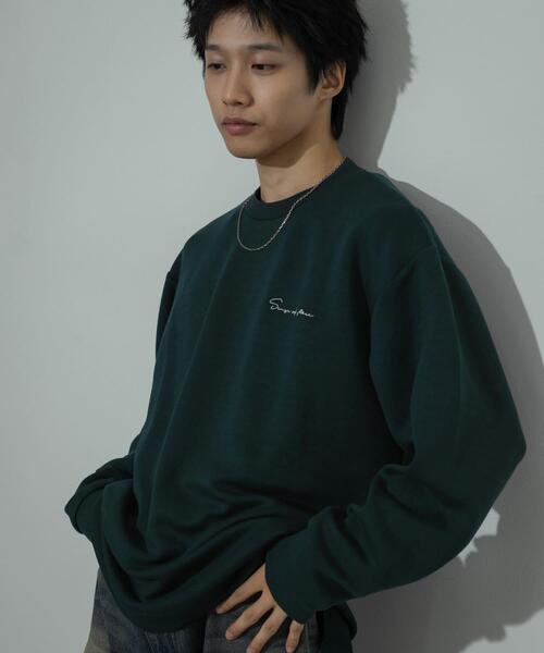 SENSE OF PLACE by URBAN RESEARCH（センスオブプレイスバイアーバンリサーチ）の「『ユニセックス』シシュウダンボールポンチロングスリーブ Tシャツ（Tシャツ/カットソー・メンズ・ブラック/ライトベージュ/グリーン系その他/ホワイト/グリーン・MEDIUM/LARGE）」の21枚目の写真