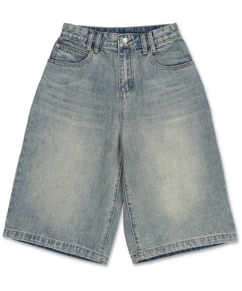 SPINNS(スピンズ)の「ウォッシュドデニムハーフパンツ ヴィンテージライク/S,M,L 3サイズ展開(デニムパンツ・レディース・ブルー/ブラック×イエロー/ブルー系その他・M/S/L)」の20枚目の写真