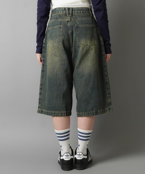 ヴィンテージ デニムハーフパンツ ワイドシルエット ストリート FREAK'S STORE パンツ FREAK'S STORE/フリークスストア ワイド