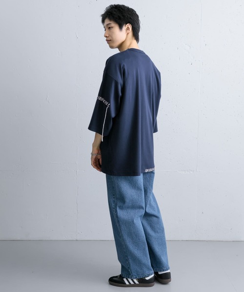 SENSE OF PLACE by URBAN RESEARCH（センスオブプレイスバイアーバンリサーチ）の「ハンドステッチルーズTシャツ（Tシャツ/カットソー・メンズ・ブラック/ネイビー/ホワイト・MEDIUM/LARGE）」の16枚目の写真