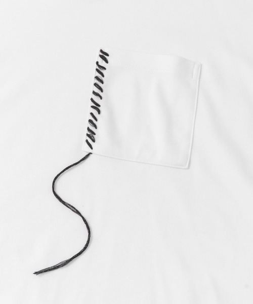 SENSE OF PLACE by URBAN RESEARCH（センスオブプレイスバイアーバンリサーチ）の「ハンドステッチルーズTシャツ（Tシャツ/カットソー・メンズ・ブラック/ネイビー/ホワイト・MEDIUM/LARGE）」の13枚目の写真