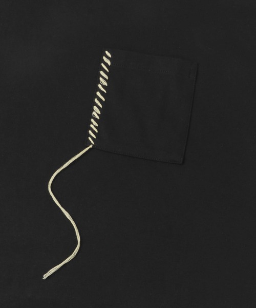 SENSE OF PLACE by URBAN RESEARCH（センスオブプレイスバイアーバンリサーチ）の「ハンドステッチルーズTシャツ（Tシャツ/カットソー・メンズ・ブラック/ネイビー/ホワイト・MEDIUM/LARGE）」の6枚目の写真