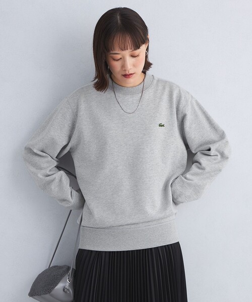 LACOSTE(ラコステ)の「<LACOSTE>ロングスリーブ スウェット(スウェット・レディース・グレー/ブラック/ベージュ・3)」の2枚目の写真