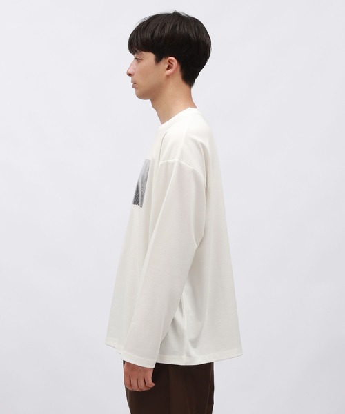 LAKOLE（ラコレ）の「箔プリントT長袖 / 145406（Tシャツ/カットソー・メンズ・グリーン/ブラック/ホワイト・MEDIUM/LARGE）」の16枚目の写真