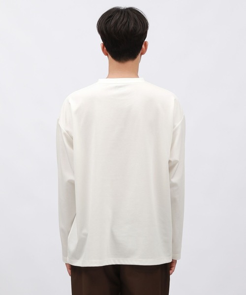 LAKOLE（ラコレ）の「箔プリントT長袖 / 145406（Tシャツ/カットソー・メンズ・グリーン/ブラック/ホワイト・MEDIUM/LARGE）」の17枚目の写真